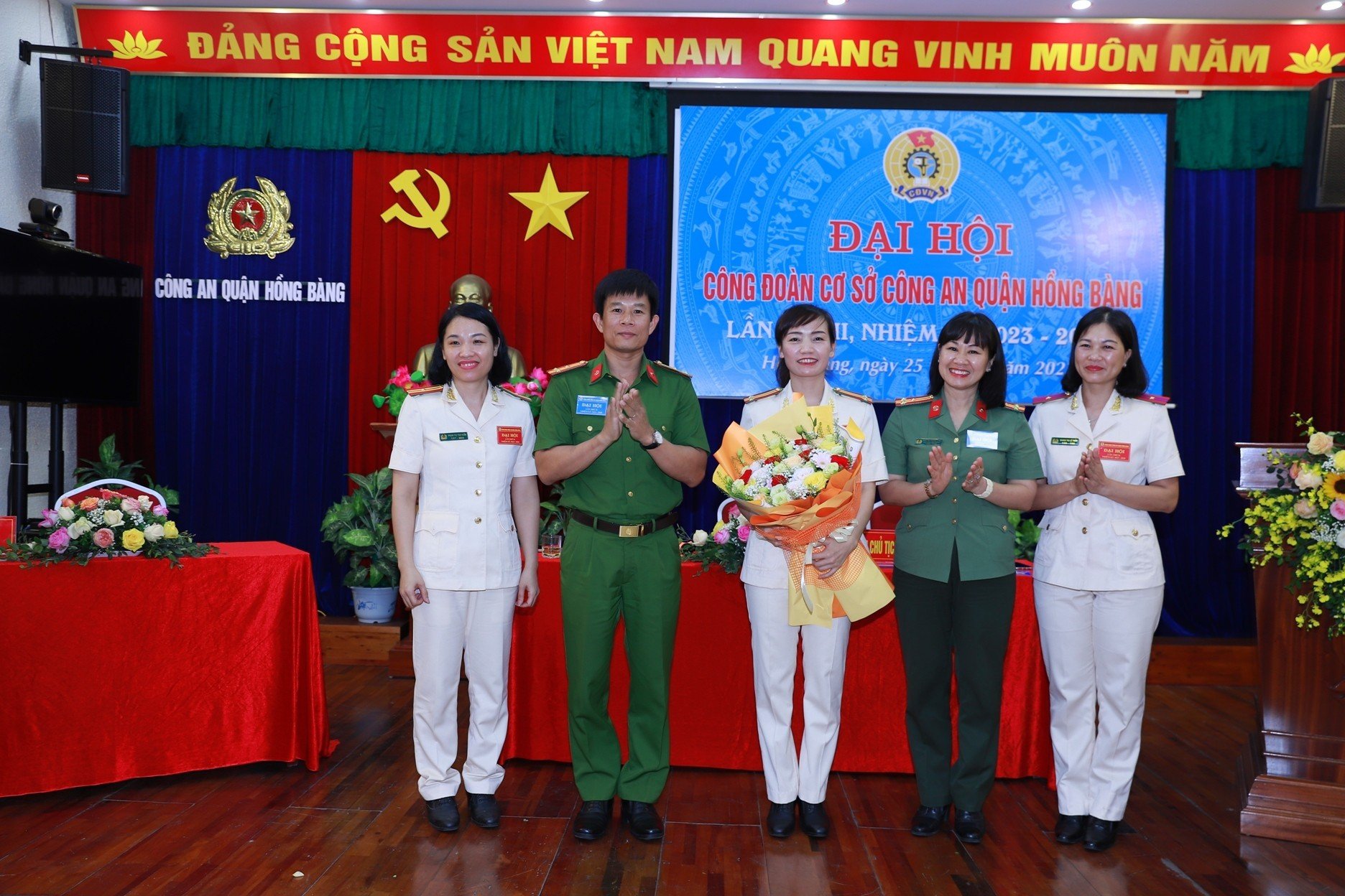 Công đoàn cơ sở Công an quận Hồng Bàng  Đại hội lần thứ II, nhiệm kỳ 2023 – 2028